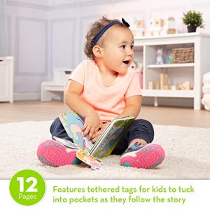 Melissa & Doug Children's Book - Hugs (Board Book with 5 Play Tags to Tuck into Pockets, Great Gift for Girls and Boys - Best for Babies and Toddlers, 12 Month Olds, 1 and 2 Year Olds)