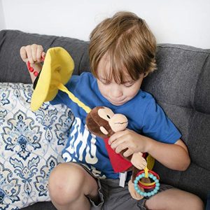 KIDS PREFERRED Curious George Pull-Down Plush Baby Activity Toy