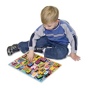 Melissa & Doug Jumbo ABC Wooden Chunky Puzzle (26 pcs)