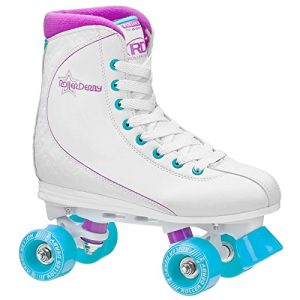 Roller Derby Roller Star Women's Roller Skates, 9, White/Purple/Blue