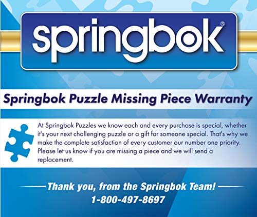 Springbok Puzzles - Americana - 500 Piece Jigsaw Puzzle - Large 18 Inches by 23.5 Inches Puzzle - Made in USA - Unique Cut Interlocking Pieces