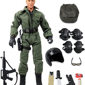 Click N' Play Military Parajumper PJ Swat Team 12" Action Figure Play Set with Accessories