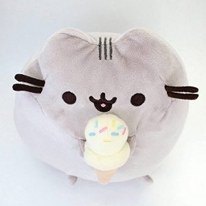 GUND Pusheen Snackables Ice Cream Plush Stuffed Animal Cat, 9.5"