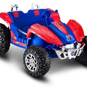 Kid Trax Dune Buggy Spiderman 12V Electric Ride On, Red