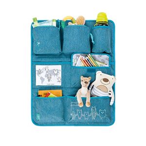 Lassig Kids Car Organizer Wrap-to-Go About Friends mélange Blue