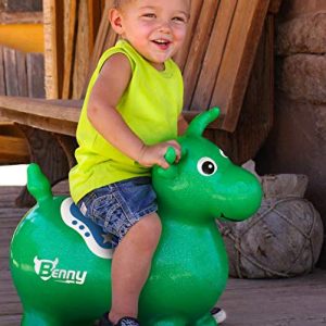 WALIKI Bouncy Horse | Inflatable Hopping Animal | Toddler Riding Horse | Hoppy Horse Hopper | Green