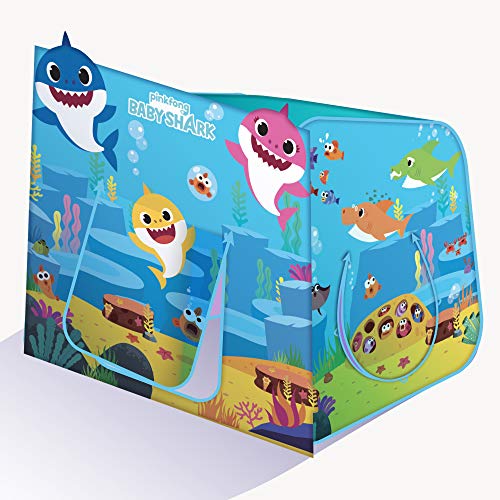 Playhut Pinkfong Baby Shark Hide N Play Pop-Up Play Tent Preschool Gift for Kids