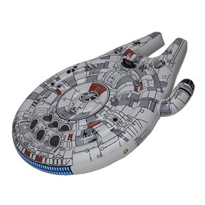 SwimWays Star Wars Millenium Falcon Ride-On Float - Inflatable Novelty Float for Pool