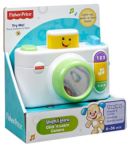 Fisher-Price Laugh & Learn Click 'n Learn Camera, White