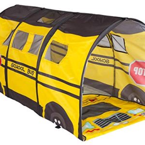 Pacific Play Tents 95400 Kids School Bus 6 Foot "D" Tunnel Playhouse for Indoor / Outdoor Play - 60" x 30" x 30"