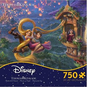 Ceaco Thomas Kinkade The Disney Collection Tangled Jigsaw Puzzle, 750 Pieces