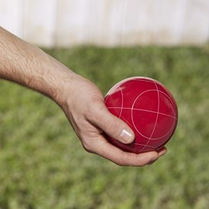 AmazonBasics Bocce Ball Set with Soft Carry Case