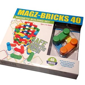 Magz-Bricks 40 Piece Magnetic Building Set, Magnetic Building Blocks