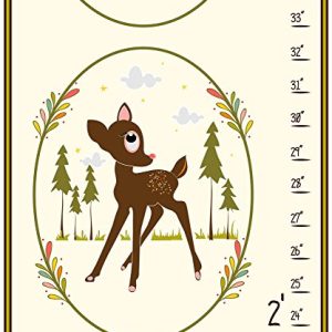 Stupell Home Décor Deer Owl Fox Woodland Growth Chart, 7 x 0.5 x 39, Proudly Made in USA