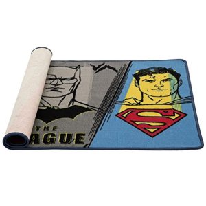 Delta Children Soft Area Rug with Non Slip Backing, DC Comics Justice League