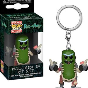 Funko 35930 Pop! Keychain: Rick & MortyRick in Rat Suit, Multicolor