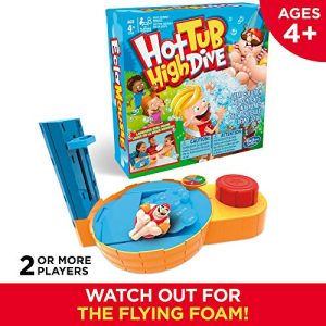 Hasbro Gaming Hot Tub High Dive Game With Bubbles For Kids Board Game For Boys and Girls Ages 4 and Up E1919