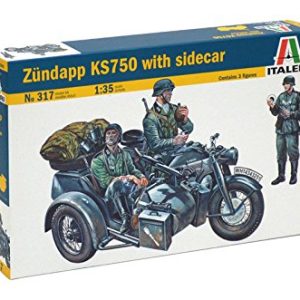 Italeri 1/35 ZUNDAPP KS750 with Sidecar # 317 - Plastic Model Kit