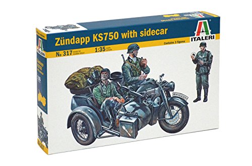 Italeri 1/35 ZUNDAPP KS750 with Sidecar # 317 - Plastic Model Kit