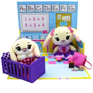 Tiny Tukkins Playset Assortment with Plush Stuffed Character, Bunny
