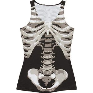 AMSCAN Skeleton Tank Top Halloween Costume Accessory for Women, One Size