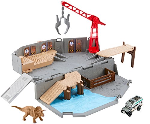 Matchbox Jurassic World Portable Playset Harbor Rescue Playset