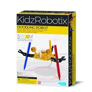 4M Kidzrobotix Doodling Robot - DIY Science Engineering Robotics Kit - STEM Toys Gift for Kids & Teens, Boys & Girls (Packaging May Vary)