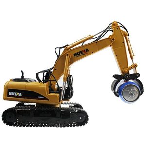 2.4Ghz Radio Control 16 Channel Alloy Timber Grab Excavator Rechargeable Sound and Light Demo Remote Control Engineer Truck