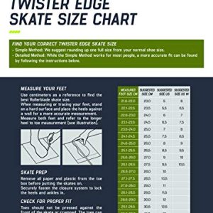 Rollerblade Twister Edge Men's Adult Fitness Inline Skate, Black and Red, High Performance Inline Skates