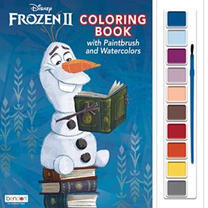 Disney Frozen 2 Oversized Coloring Book with Paint Palette and Paintbrush 45815