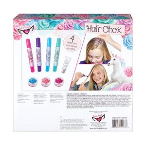 Fashion Angels Hair Chox Set (12167), Hair Chalk Gift Set, Temporary Hair Color