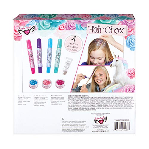 Fashion Angels Hair Chox Set (12167), Hair Chalk Gift Set, Temporary Hair Color