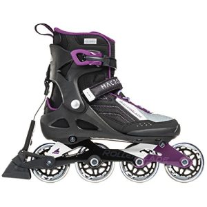 Rollerblade Macroblade 80 ABT Women's Adult Fitness Inline Skate, Black and Purple, Performance Inline Skates