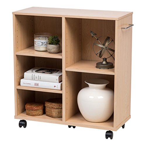 IRIS USA, Inc. WRS-2410 Rolling Shelf, Deep, Light Brown