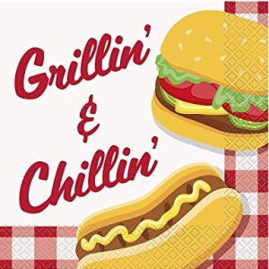 Grillin & Chillin Summer BBQ Luncheon Napkins 6.5", 16 Ct.