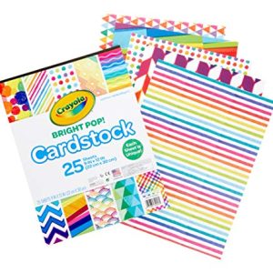 Crayola Cardstock Paper, Colored Cardstock, 25 Count