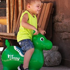 WALIKI Bouncy Horse | Inflatable Hopping Animal | Toddler Riding Horse | Hoppy Horse Hopper | Green