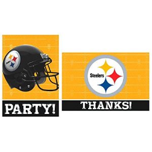 "Pittsburgh Steelers Collection" Party Invitations & Thank You Card Sets