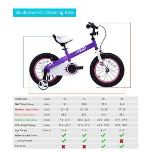 RoyalBaby Honey & Buttons Kids Bike, for Boys & Girls, with Training Wheels or Kickstand
