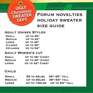 Forum Novelties Men's Standard Adult All Wrapped Up Ugly Christmas Sweater, Naughty Stocking, Large