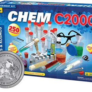 Thames & Kosmos Chem C2000 (V 2.0) Chemistry Set with 250 Experiments and 128 Page Lab Manual, Student Laboratory Quality Instruments & Chemicals