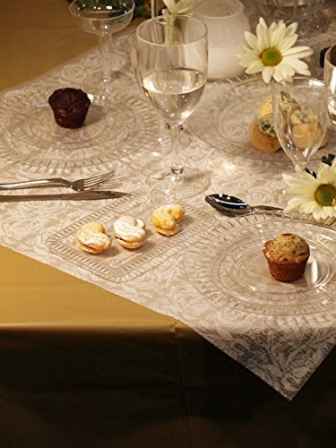 Party Essentials Elegance Quality Hard Plastic 6-Inch Round Party/Dessert Plates, Black, 24 Count