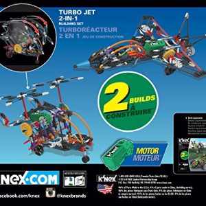 K’NEX – Turbo Jet – 2-in-1 Building Set – 402 Pieces – Ages 7+ – Engineering Educational Toy