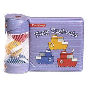 Melissa & Doug Children’s Book - Float-Alongs: Tiny Tugboats (Bath Book + 3 Floating Tugboat Toys, Great Gift for Girls and Boys - Best for Babies and Toddlers, 4, 5, 9 Month Olds, 1 and 2 Year Olds)