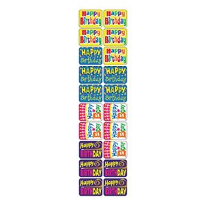 Trend Enterprises Applause Stickers, Happy Birthday, 4 Designs, Pack of 100