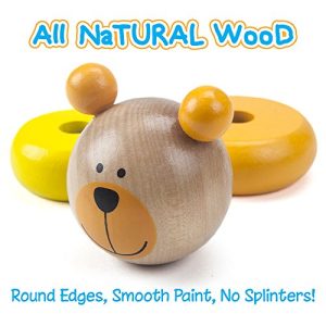 Wooden Wonders Balancing Bears Ring Stacker See-Saw by Imagination Generation