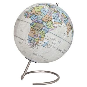 Waypoint Geographic Magneglobe Date World Globe with Stand-Includes 32 Magnetic Pins for Marking Travels and Fun Points of Interest (Classic Ocean)