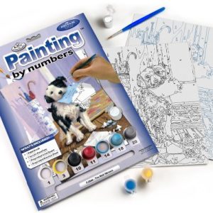 ROYAL BRUSH PJS44 The Mail Menace Junior Small Paint by# Kit 8.75"x11.75"