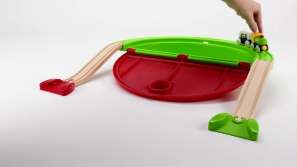 BRIO World - 33711 My First Take Along Set | 7 Piece Train Toy with Accessories and Wooden Tracks for Kids Ages 18 Months and Up
