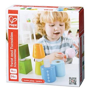 Hape Twist and Turnables Wooden Building Block Learning Set